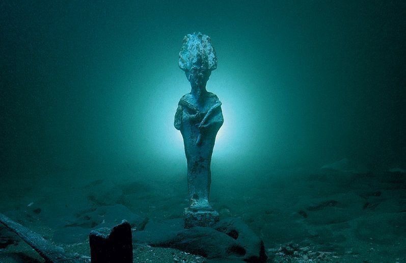 Canopus and Thonis-Heraklion cities... both cities are centuries older than Alexandria, and studies suggest that they drowned gradually underwater due to the liquidefication of soil of the ancient Canopic branch of the Nile...