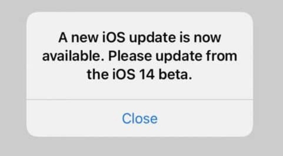 If you're getting this annoying popup everytime you unlock your phone because you installed the iOS 14 beta, try removing the profile, and installing it again, then allowing the device to update to the "new" beta. Worked for me ¯\_(ツ)_/¯ <a href="/persival/">Armin Kroll</a>
