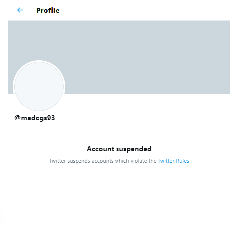 10/ Update - the account has now been suspended: