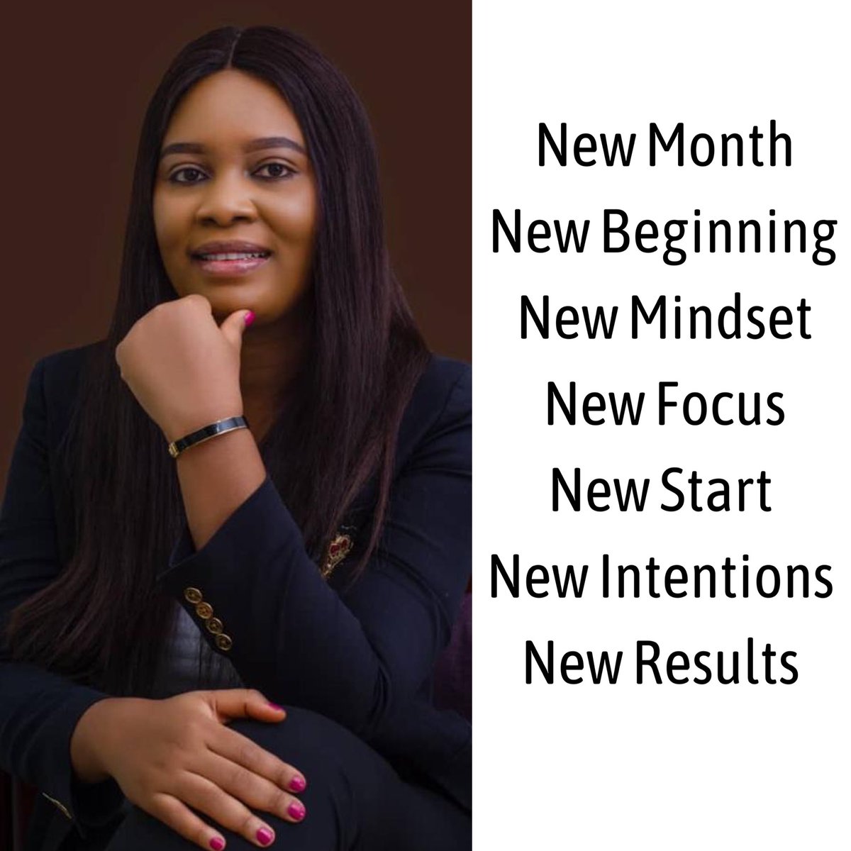 karizchic's tweet photo. Everything New! 😊🎇

A new month is here. Get ready for great harvest. Get ready for prosperity. It shall be well with you.

Here’s to a month of possibilities, overcoming challenges and all round success. 🎉🎇 https://t.co/7Ut9RepBNR