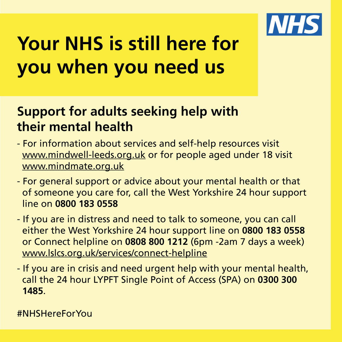 Leeds & York Partnership NHS Foundation Trust tweet media