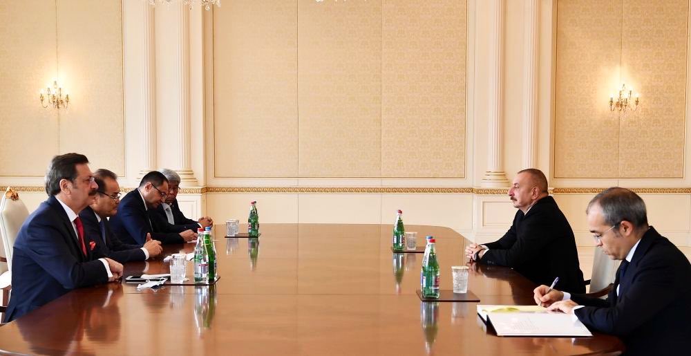 Azerbaycan ziyaretimizde Devlet Başkanı Sayın İlham Aliyev Türk Ticaret ve Sanayi Odası heyetimizi kabul etti. Dayanışma ve destek mesajlarımızı aktardık. <a href="/azpresident/">İlham Əliyev</a>