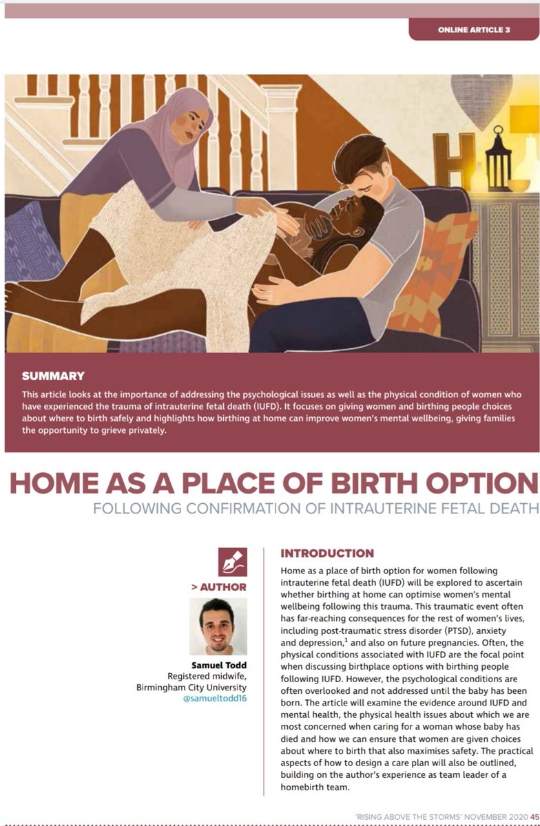 ⚡️Last but not least @samueltodd16 draws our attention to home birth as option for women experiencing a stillbirth, discussing how this can be facilitated in sensitive and supportive way. ⚡️9/10