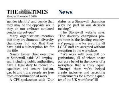 Diversity Champions scheme was designed to help organisations become better workplaces for all. Its original purpose has completely changed. Tragically, it is now used to promote  @stonewalluk's incorrect interpretation of the Equality Act. /2