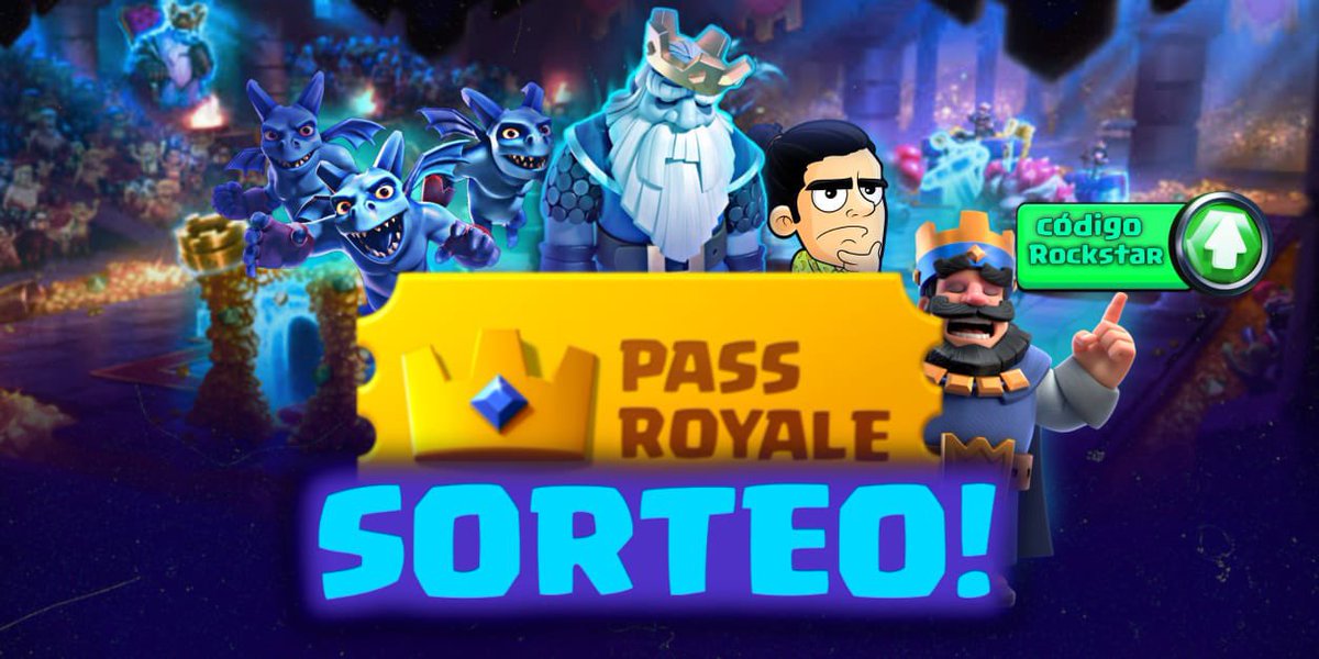 🔥😈 5 PASES ROYALE!😈🔥

REQUISITOS! 🥳

SEGUIRME EN TWITTER:
<a href="/Rockstar_YT/">RockstarCR 🐵</a>
 🐵
FOLLOW EN TWITCH: 🧐
twitch.tv/rockstarcr

🤑CODE: ROCKSTAR   
EN LAS TIENDAS DE SUPERCELL⚠️

DAR RT MG Y COMENTAR 🔁❤✏

🥳 GANADOR EL MIERCOLES 11  NOVIEMBRE!! 🥳