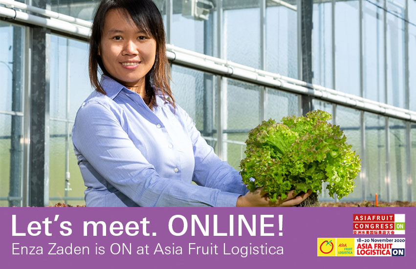Let’s meet online from 18-20 November during Asia Fruit Logistica ON and let’s discuss how to create value together. Because only together, we can make a difference. Today and in the future! Check bit.ly/2TC0Q8r