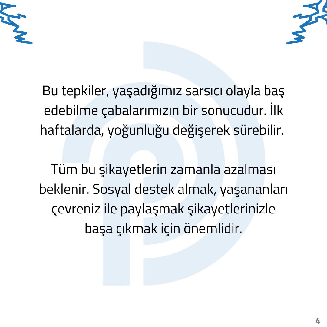 Türk Psikologlar Derneği Travma, Afet ve Kriz Biriminin hazırladığı Deprem Bilgilendirmesi 

#izmir #deprem #psikososyaldestek
#dayanışma #birlikteyiz  #TürkPsikologlarDerneği