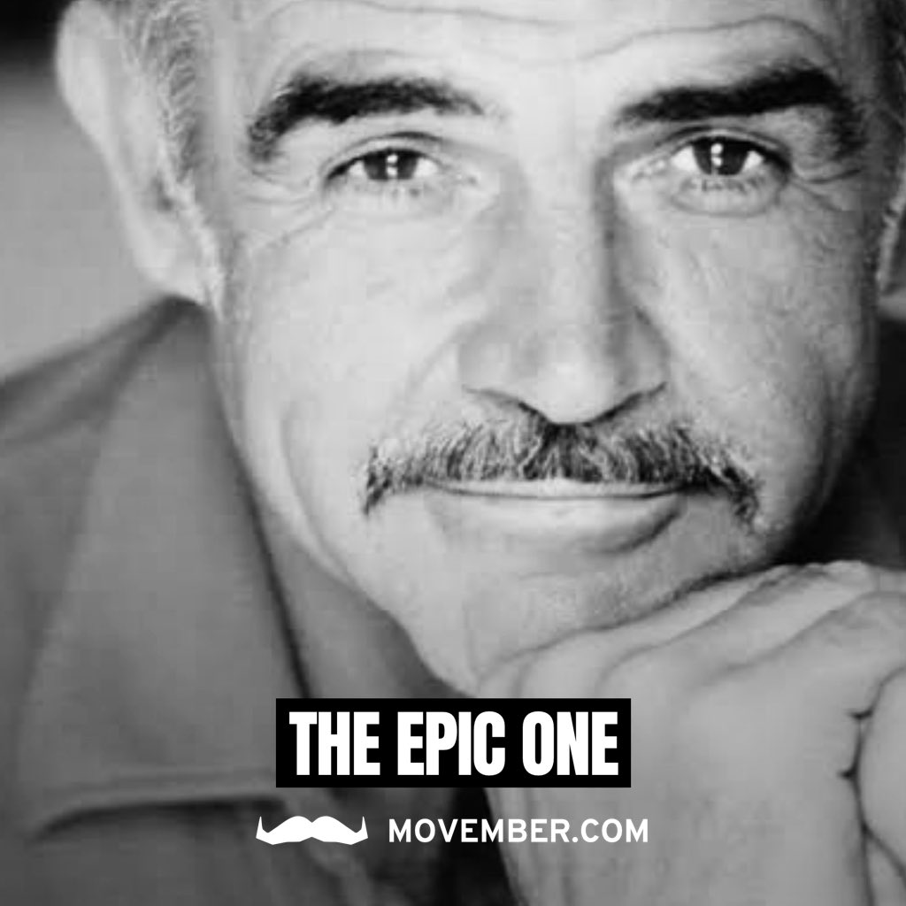 As a child I certainly saw a lot of Sean Connery movies. Great memories of a great actor who played himself. Also this Mo is the best. #Movember