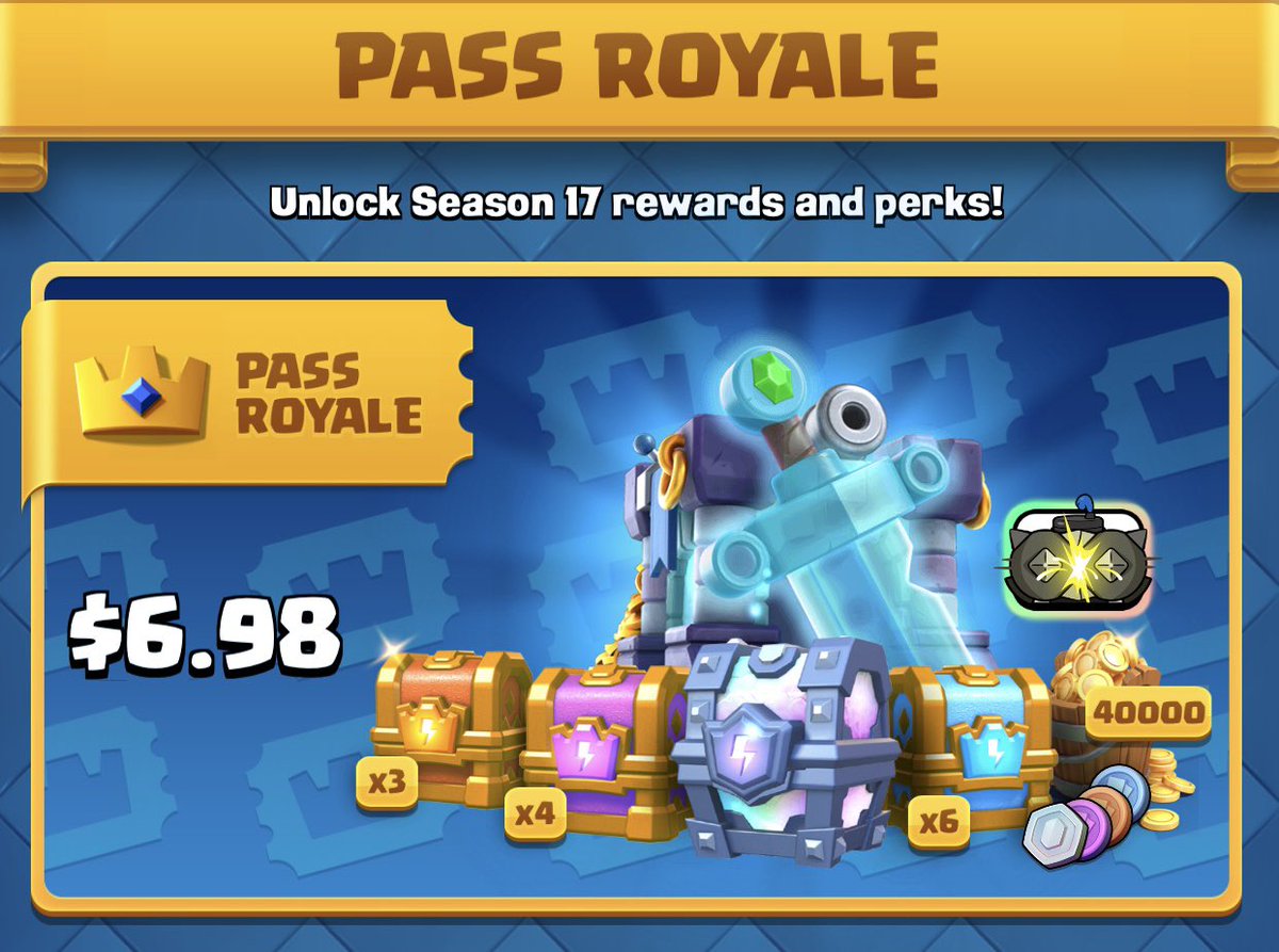 🚨7x Pass Royale Giveaway🚨
(6 USD 💸each via PayPal only) 

Requirements:
1. Follow @TheRock_CR 
2. Follow <a href="/J0N_cr/">J0N</a> 
3. Follow <a href="/FamouskidCR/">Famouskid</a> 
4. Like❤️ and retweet🔁 this post!

Winner picked in 72 hours! Good luck! 🍀