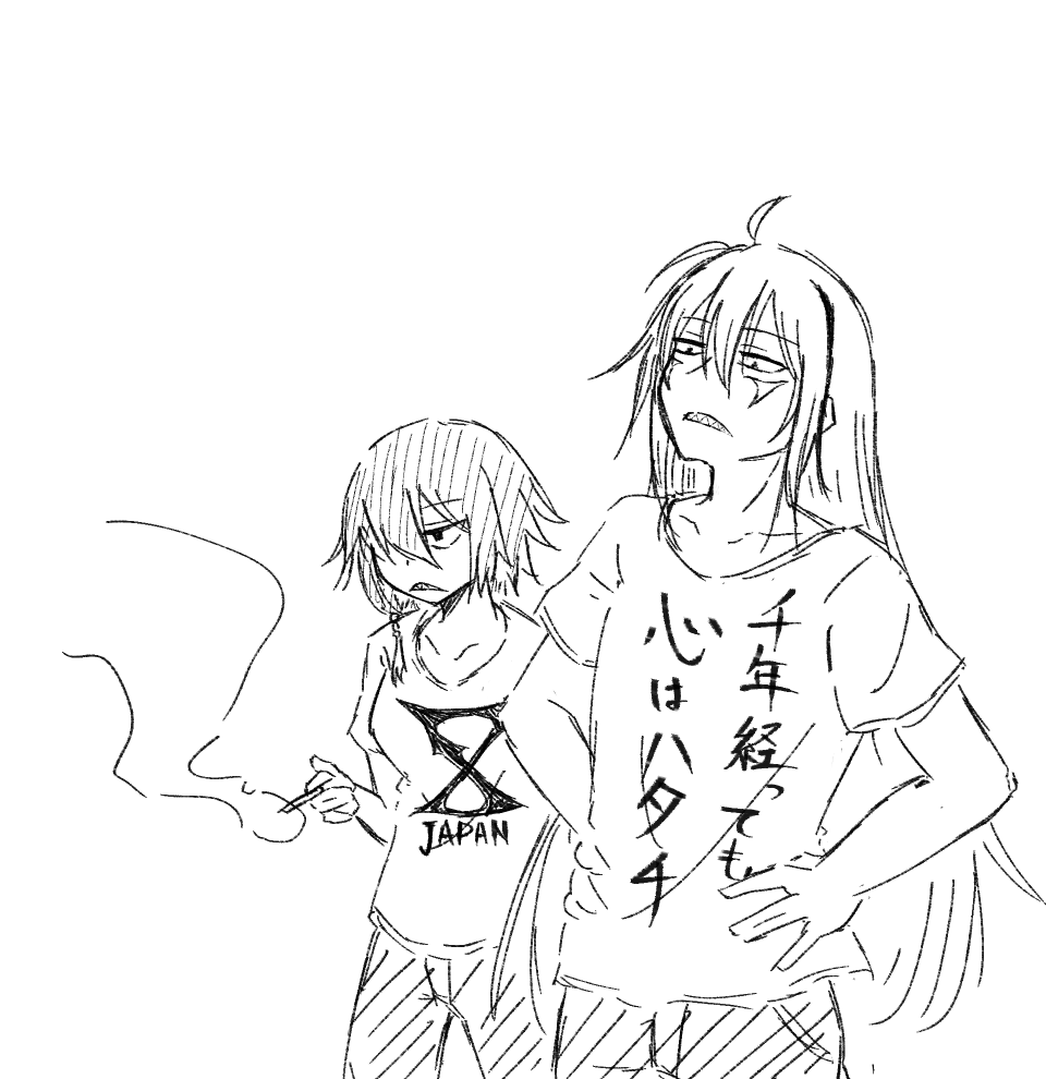 ラクガキ
個人的にギザ歯で描きたいアトナテスおじさんとベアトリカの二人

#千年戦争アイギス
#アイギスお絵かき 