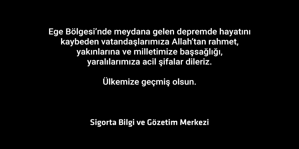 sbmkurumsal's tweet photo. Ege Bölgesi’nde meydana gelen depremde hayatını kaybeden vatandaşlarımıza Allah’tan rahmet, yakınlarına ve milletimize başsağlığı, yaralılarımıza acil şifalar dileriz.

#Deprem #İzmir https://t.co/RtoBfQajQW