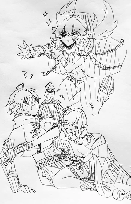 シャンリンちゃんおたおめみたいなイラスト描こうとしたのに重雲くん圧死2秒前みたいなのが出来上がった 