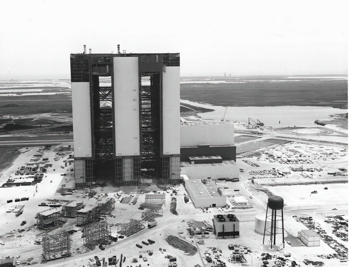 I also believe that the VAB is home to the largest doors in the world (please correct me if I'm wrong). Each 139m high, made up of 7 vertical & 4 horizonal panels. I've heard that they take around 40 mins to open?