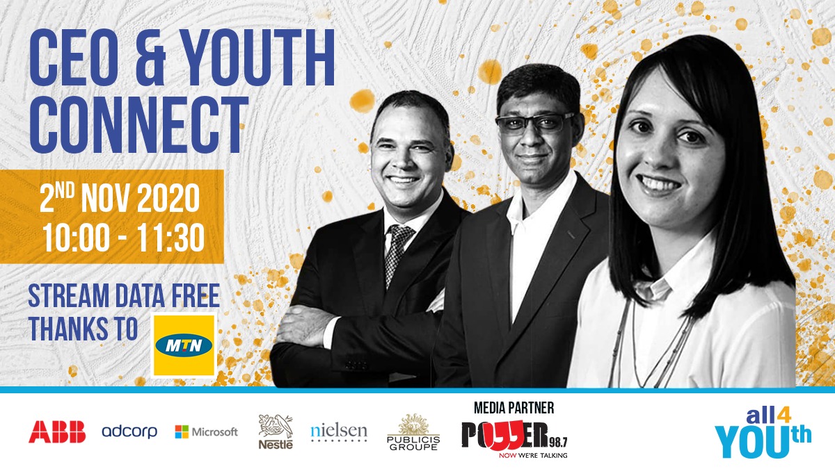 All4YOUthSSA's tweet photo. The CEO &Youth Connect is happening πΊ. Join DATA FREE if you registered OR tune in via POWER FM now: https://t.co/0nzbmtABC9. #CEOYthConnect #All4youthssa #Mentorship https://t.co/xmr3tIQN6L