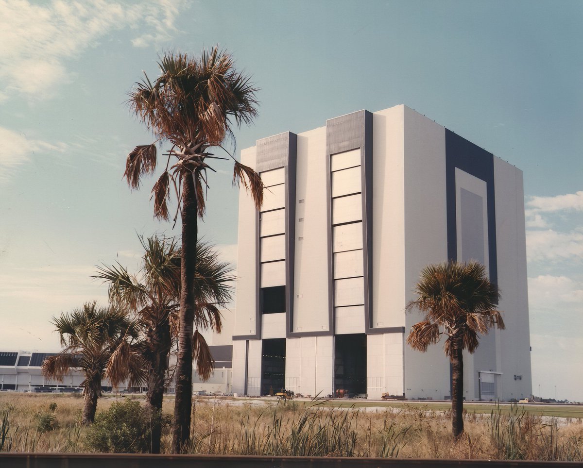 I also believe that the VAB is home to the largest doors in the world (please correct me if I'm wrong). Each 139m high, made up of 7 vertical & 4 horizonal panels. I've heard that they take around 40 mins to open?