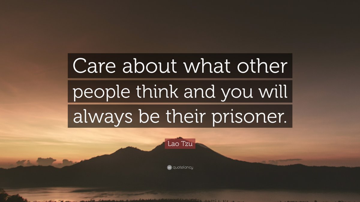 MischelNemeth's tweet photo. "Care about what other people think and you will always be their prisoner." ✨ #quoteoftheday #quotes #MondayMotivation #mondaythoughts https://t.co/rWOBi72VVr