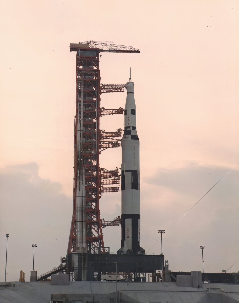 The first Mobile Launcher was rolled in to the VAB on 1966-01-27. It would later roll back out with SA-500F on 1966-05-25 for checks on the launch pad, then return to the VAB on 1966-10-14.