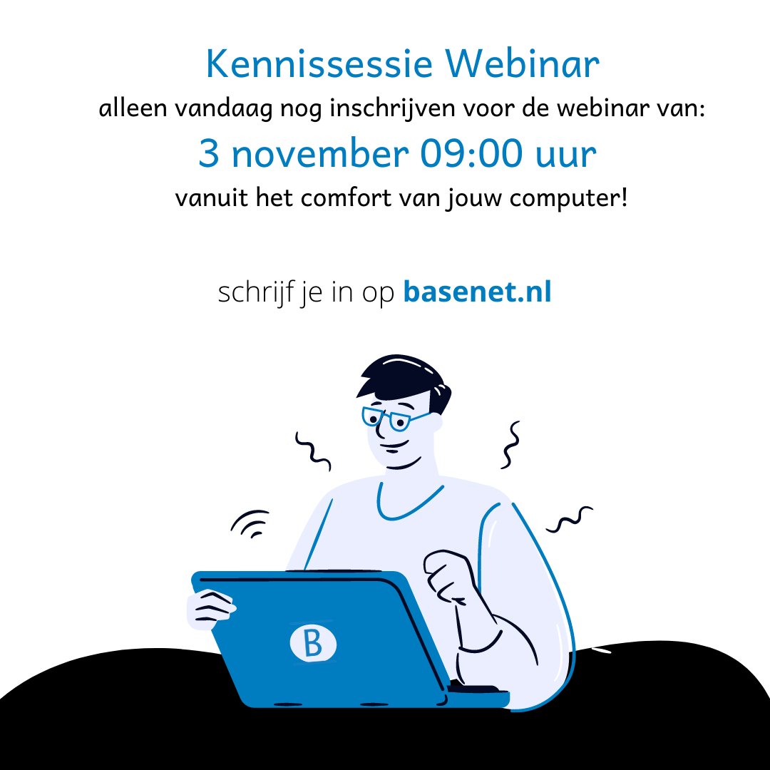 Inschrijven voor de aanstaande webinar van BaseNet Advocatuur is alleen vandaag nog mogelijk. Bezoek basenet.nl/evenementen/ 

Wie tag jij? :)