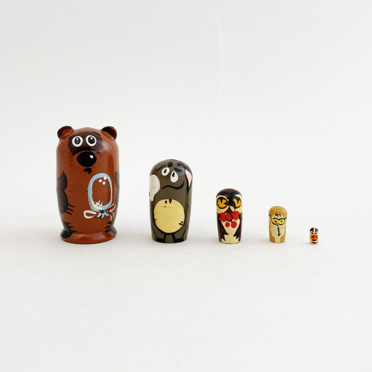 ロシア雑貨☆民話マトリョーシカ「蛙の王女」(5P)コブロフ工房 ロシア雑貨☆民話マトリョーシカ「蛙の王女」(5P)コブロフ工房