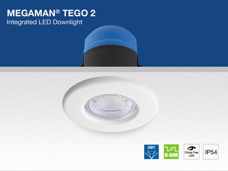 TEGO 2 integrated downlight has a dual beam 36/60 degree thanks to our patented #DBT technology. It is fully dimmable, switchable CCT 2800K/4000K, IP54; perfect for use in moisture areas like bathrooms, kitchens and semi-outdoor environment. Learn more at bit.ly/3jIIUUc