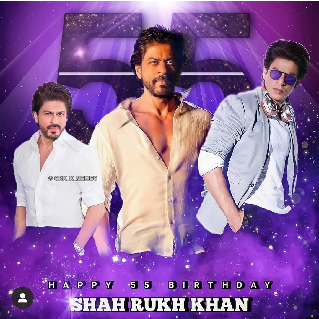 #HappyBirthdayShahRukhKhan 
#KingKhan
<a href="/iamsrk/">Shah Rukh Khan</a>