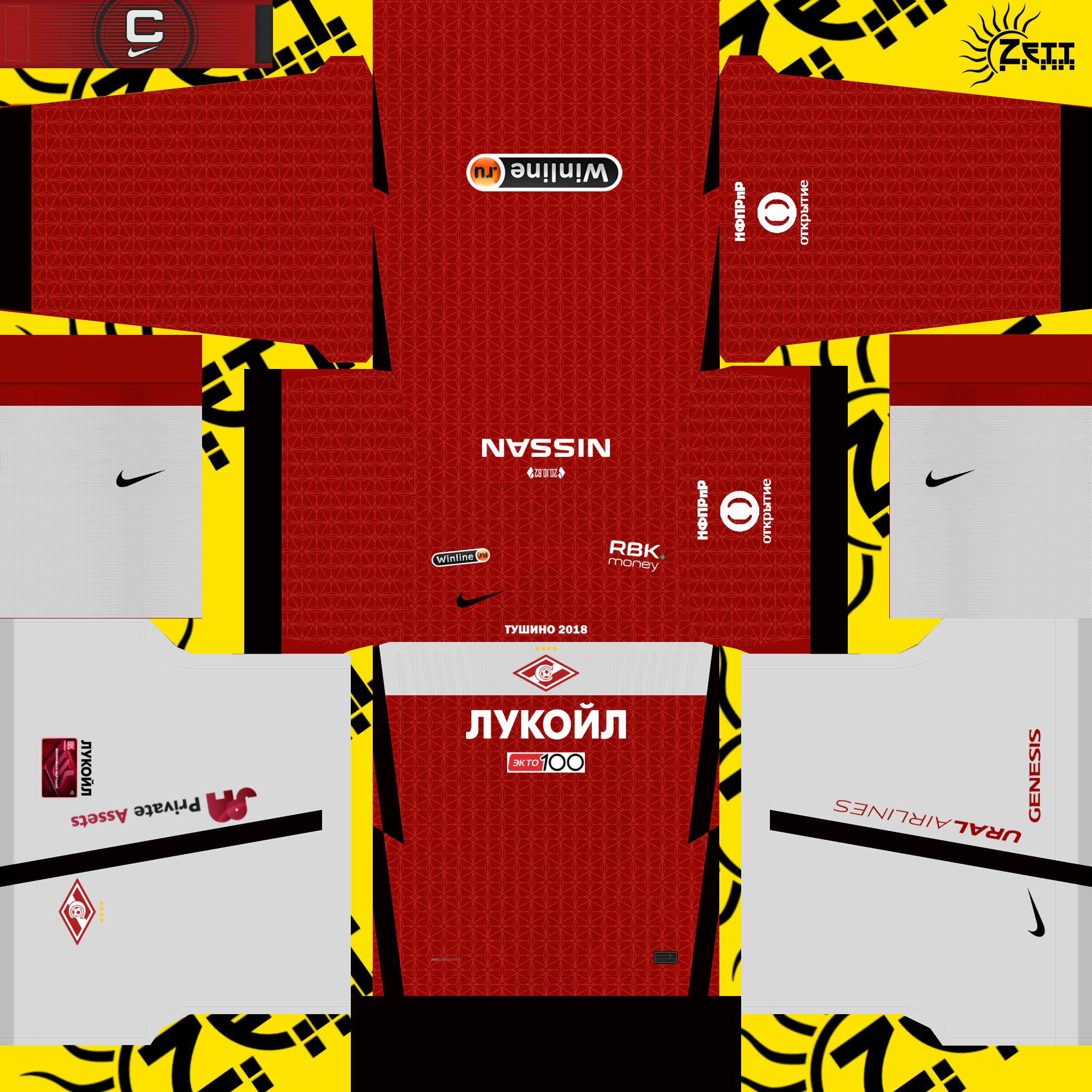 Max Zett on X: FC Spartak Moscow full kits pack 2020-2021 for PES
