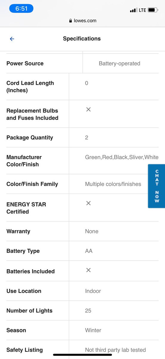 timowens81's tweet photo. Hey @Lowes. Your online description for this item is wrong. Says “2-Pack” on item desc and the specs list the package qty as 2.  Given single wreath @ pickup. Assoc said it is a “double wreath”??? Get it together Lowe’s. https://t.co/0hlW9WPkWN