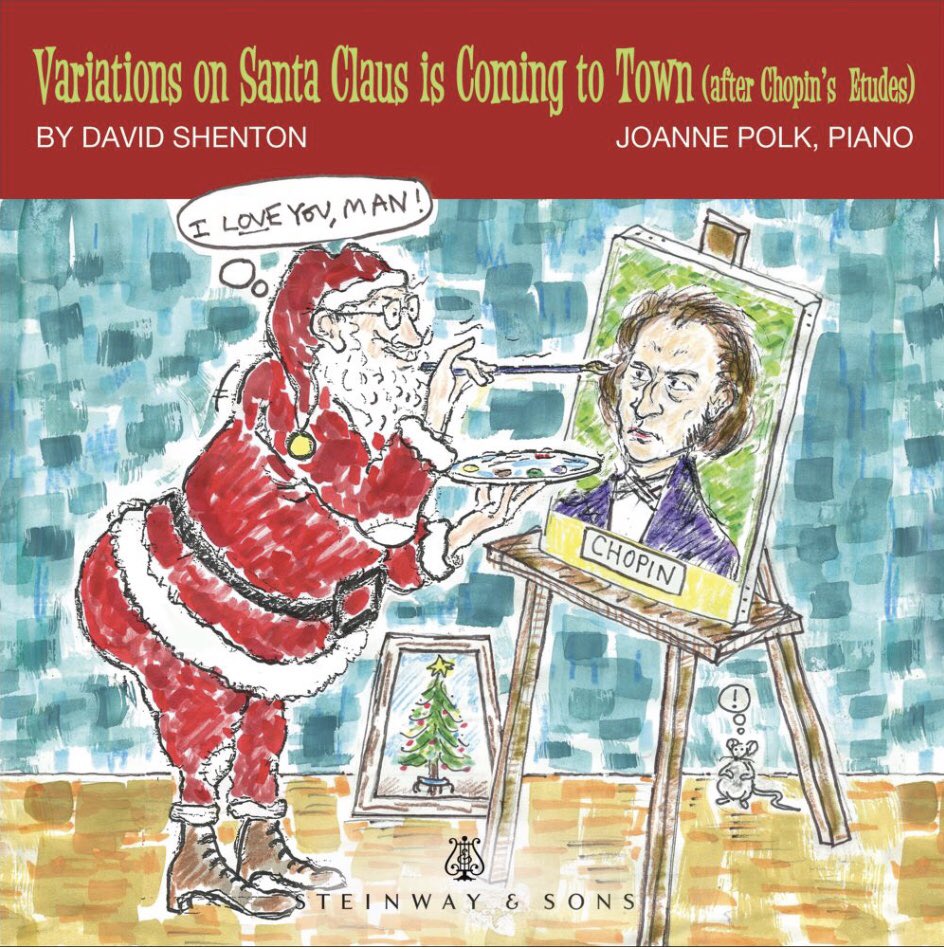 Hey friends! Tune in to hear David and Joanne Polk being interviewed live about the “Santa Claus is Coming to Town Variations” at 6:30pm EST...only a few minutes away! 🎶 facebook.com/thegalleryinno…