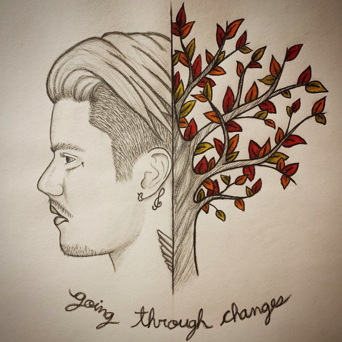 SpecktrumA's tweet photo. Inspired by @justinbieber ‘s album “changes” ❤️ #JustinBieber #changesthemovement #changes #fanart #prismacolor #charcoal #drawing #art #artist #canadian #LGBTQ https://t.co/tiCFx53ujX