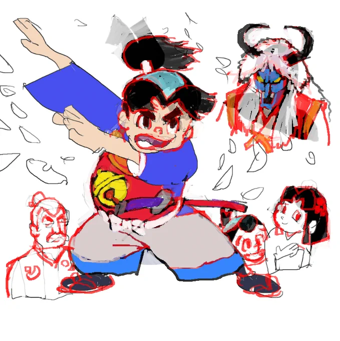 添削後7
サリーのキャラは描いてる時楽しい 