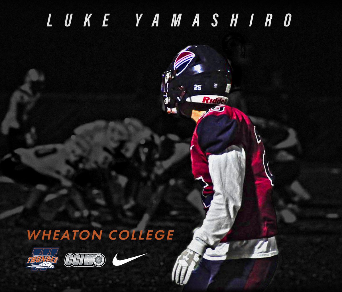 luke_yamashiro's tweet photo. Blessed to say that I am committed to @WheatonFB! Thank you to God,  my family, @CoachCDay, the @DXSF_FB Program, and the Wheaton Coaching Staff/@Coach_JScott for this opportunity. Let’s go win a National Championship! #LetsRoll https://t.co/gyzXAfZe4B