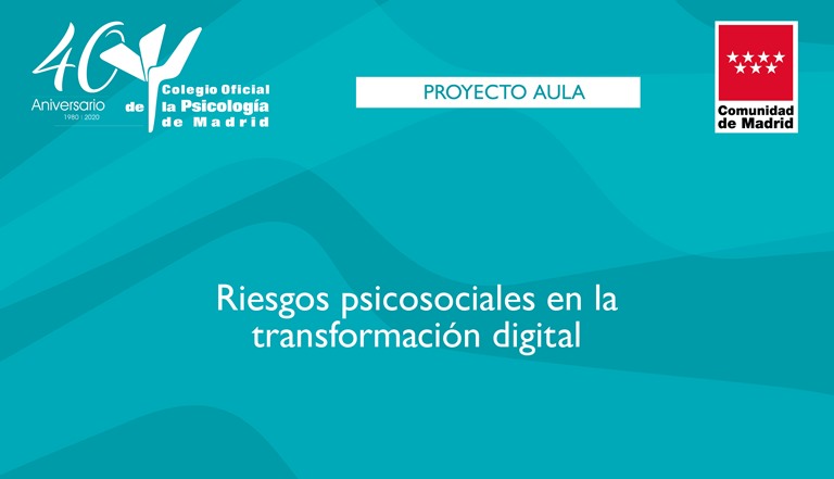 CopMadrid's tweet photo. #ProyectoAula En esta ocasión presentamos la Conferencia Webinar "Riesgos psicosociales en la transformación digital", que ha sido moderada por @_IsabelAranda
(Video completo 👇)
https://t.co/kYqAeT3181 https://t.co/PZjcHxIBLS