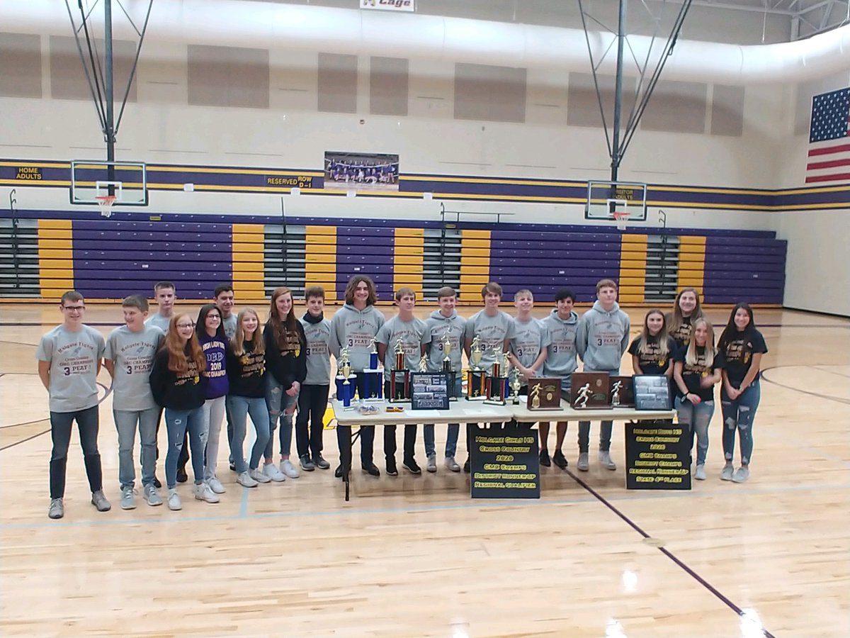 coraschwab28's tweet photo. ..and that’s the end. Thank you to all of my teammates &amp; coaches for making my first/last year of cross country an unforgettable one. As always...go tigers! 🐯💜💛 https://t.co/VElND4WKEW