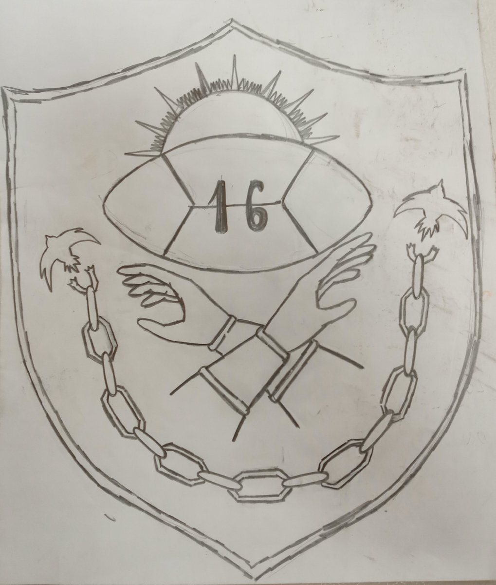 TeclaMendaro's tweet photo. Escudo de la camiseta de rugby de Unidad 16(cárcel de Paysandú)hecho por los jugadores.En diciembre jugaremos nuestro primer partido.vamos bien 💪🏉tackle no va a faltar!!!
@santiagon1974 
@charlysoria007 
@pgctrebolrugby https://t.co/LKh55QgXyA
