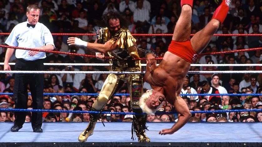 Wrestlemaníacos on X: "#24 • Ric Flair vs. "Macho Man" Randy Savage – WWE  Championship Match: WrestleMania VIII https://t.co/j1paeZmmwe" / X
