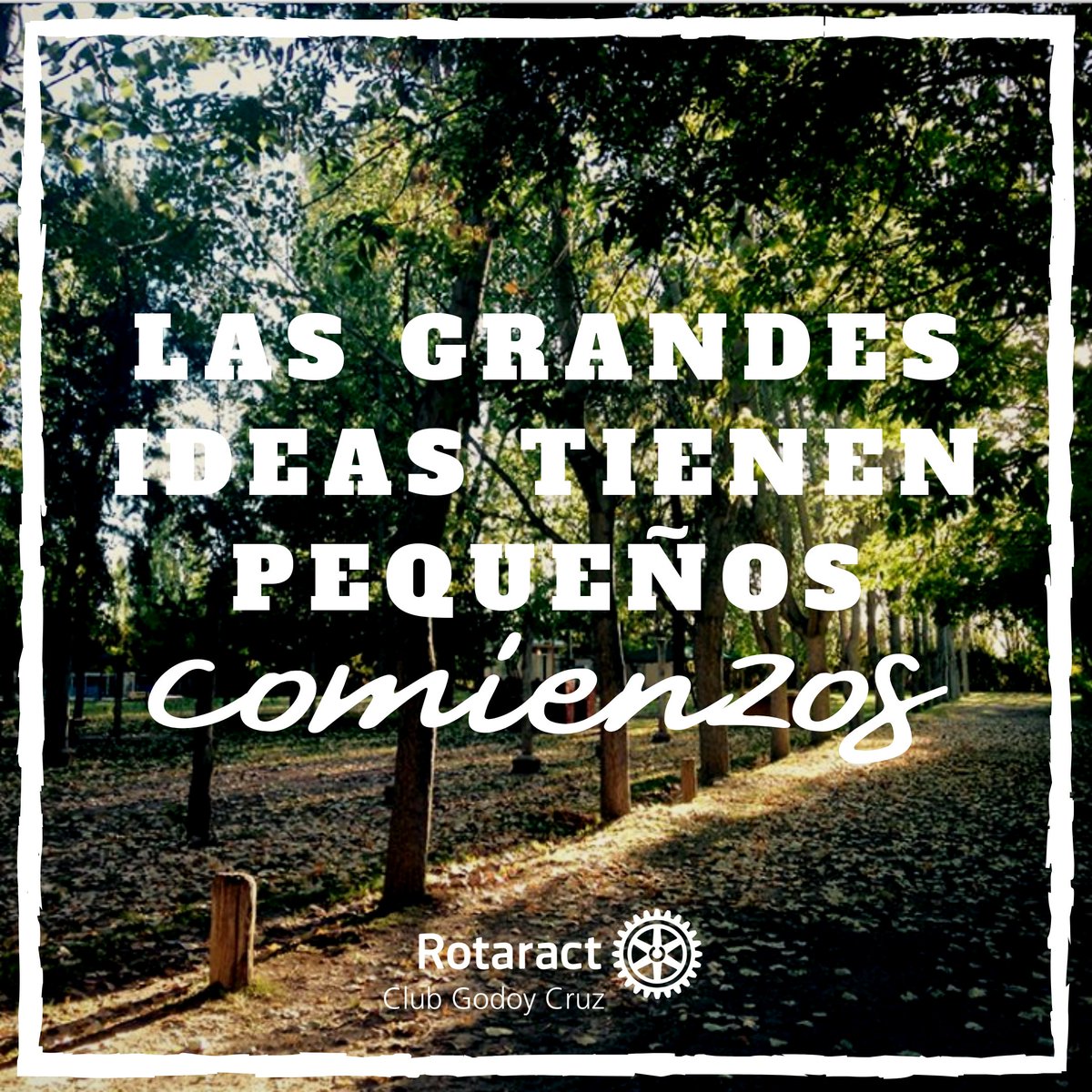 RotaractGCruz's tweet photo. ✨BUENA SEMANA PARA TODOS✨
Que tengan un gran lunes, les deseamos el mayor de los éxitos para emprender ese gran sueño, recuerden no dejar para mañana Lo qUe PuEdEn HaCeR hOy! #VOSPODES 💪 https://t.co/wR8F1hY3rP