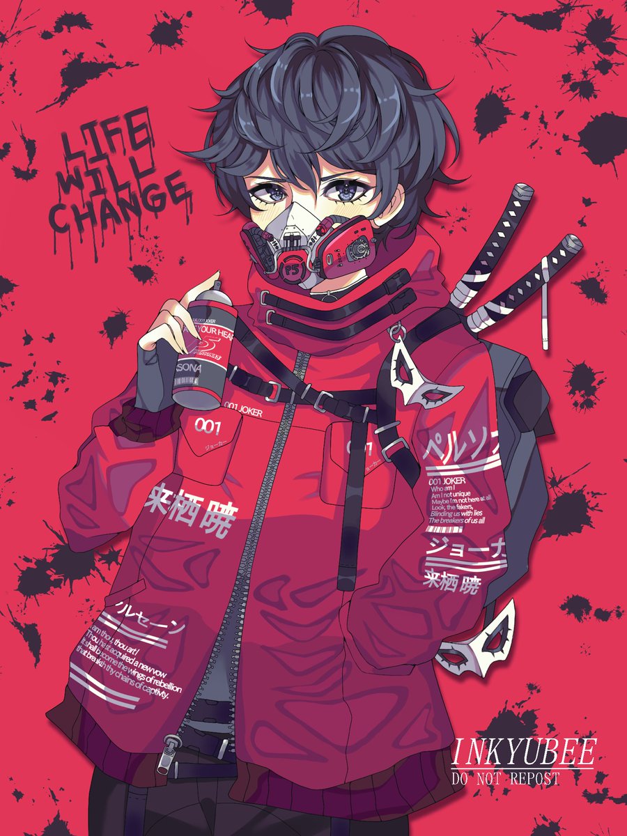 Inky インキー Cyberpunk Joker ペルソナ5 Fanart Persona5 P5 P5r