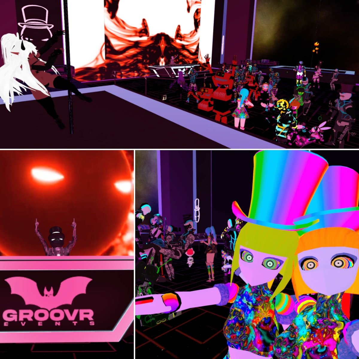 GDub__'s tweet photo. A few more pics from the @GroovrEvents MUZZ VR Experience in @vrchat!

Photo Credit: Missfridaynight

#VR #liveDJ #livemusic #socialVR #virtualreality #dj #edm #vrchat https://t.co/tA6tiwpCuX