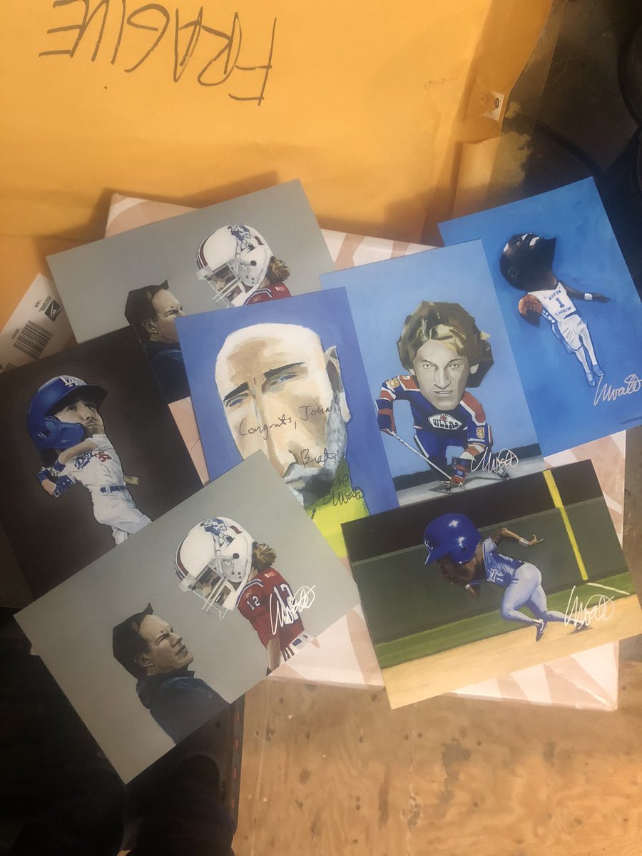 jrockFAL's tweet photo. WOW! @DaveChoate - thank you!! Thanks to @3SheetsCinema also! Unbelievable! I was lucky enough to win the contest a few weeks ago and just received all of these amazing pieces! If you’re not following Dave, please do! And buy some of his amazing work! I love #falnation !!! https://t.co/8fopPmkEfa