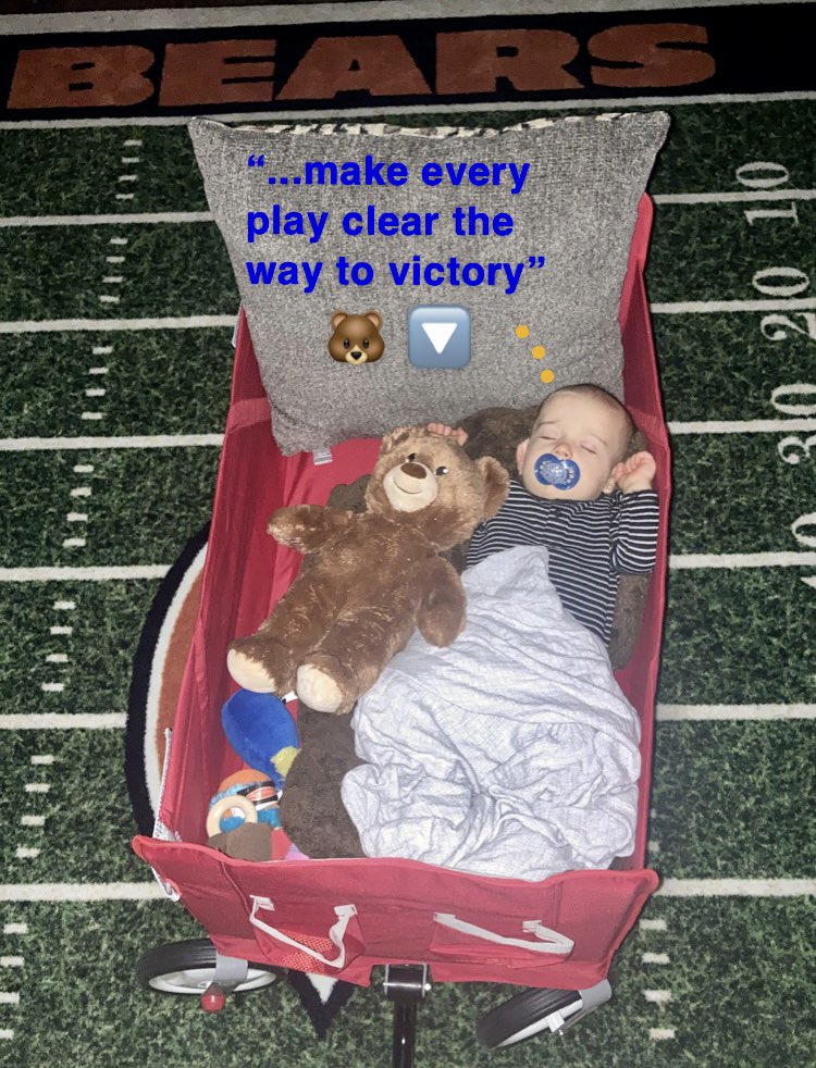 GymEOri6's tweet photo. The calm before the storm 🐻🔽 @MrsOriD70 @ChicagoBears @WaddleandSilvy #JacksonJames #BearDown #MondayNightFootball https://t.co/9O4ll0RYti
