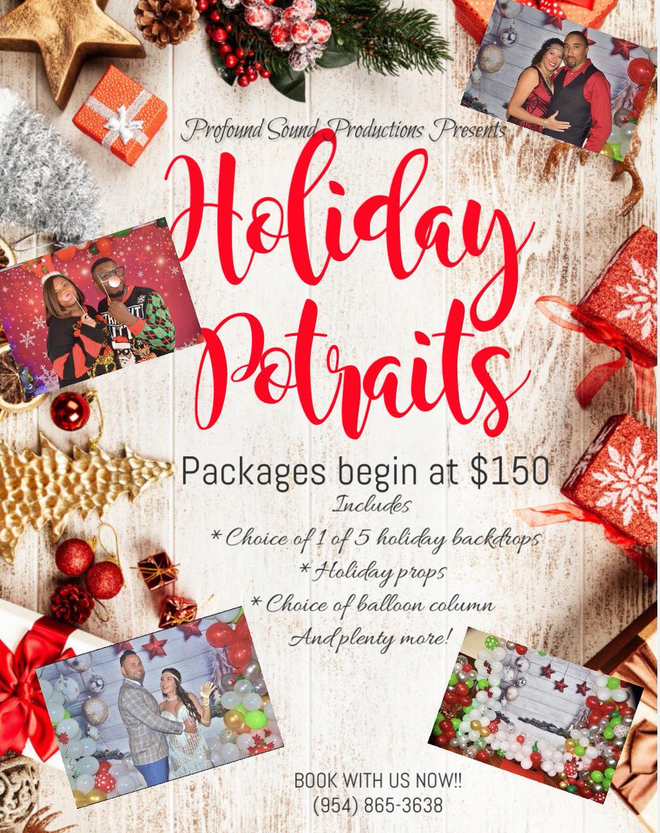 djproso's tweet photo. Need holiday photos? Book Profound Sound Productions today! Don't delay!! https://t.co/5S0YEZ3HnR