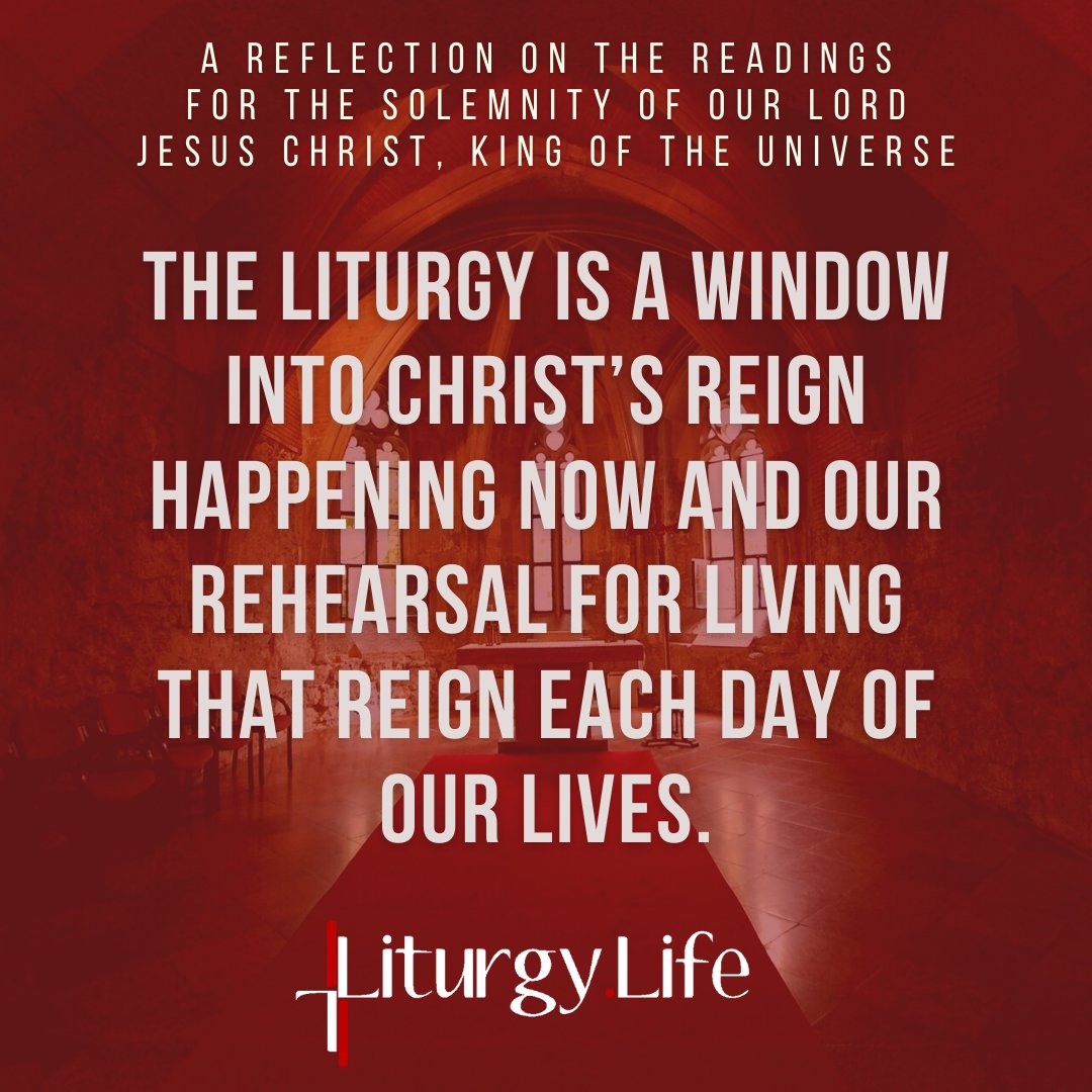 LiturgyLife's tweet photo. ICYMI: Get ready for the Solemnity of Our Lord Jesus Christ, King of the Universe with our reflection on the day's readings at https://t.co/5fSXwZnToy. https://t.co/EFbZoKsx2i