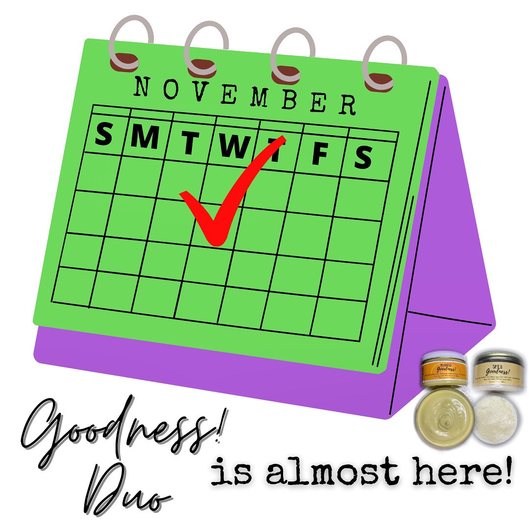 kenzstrandz's tweet image. 💜💚We’re TWO days away from the deals! 💜💚

We will be offering our two Goodness! Butters as a set for a lower price of $25!! 
• This deal starts this Wednesday at midnight! 💜💚
• Moisturize and seal, soften, add shine, and of course #getstranded💜💚 with these butters!