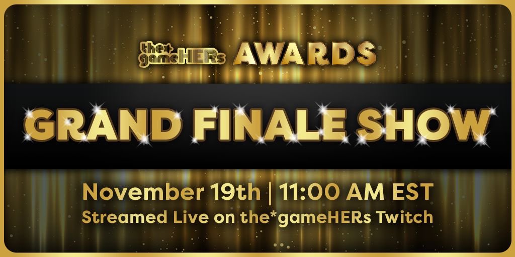 Thanks so much to everyone who voted! Be sure to check out all the finalists this Thursday on the #GameHerAwards
 
📺twitch.tv/thegamehers