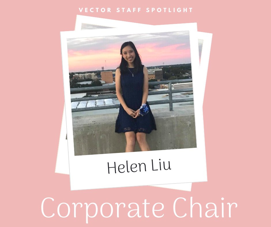 vector_eng's tweet image. Staff Spotlight: Meet Vector's Corporate Chair and writer, Helen Liu!🎉 
Helen is a second year ECE major from Colleyville, TX, and her favorite city is New Orleans. 
To learn more about Helen and to read her articles in our previous magazine issues, visit utvector.com/meet-our-staff