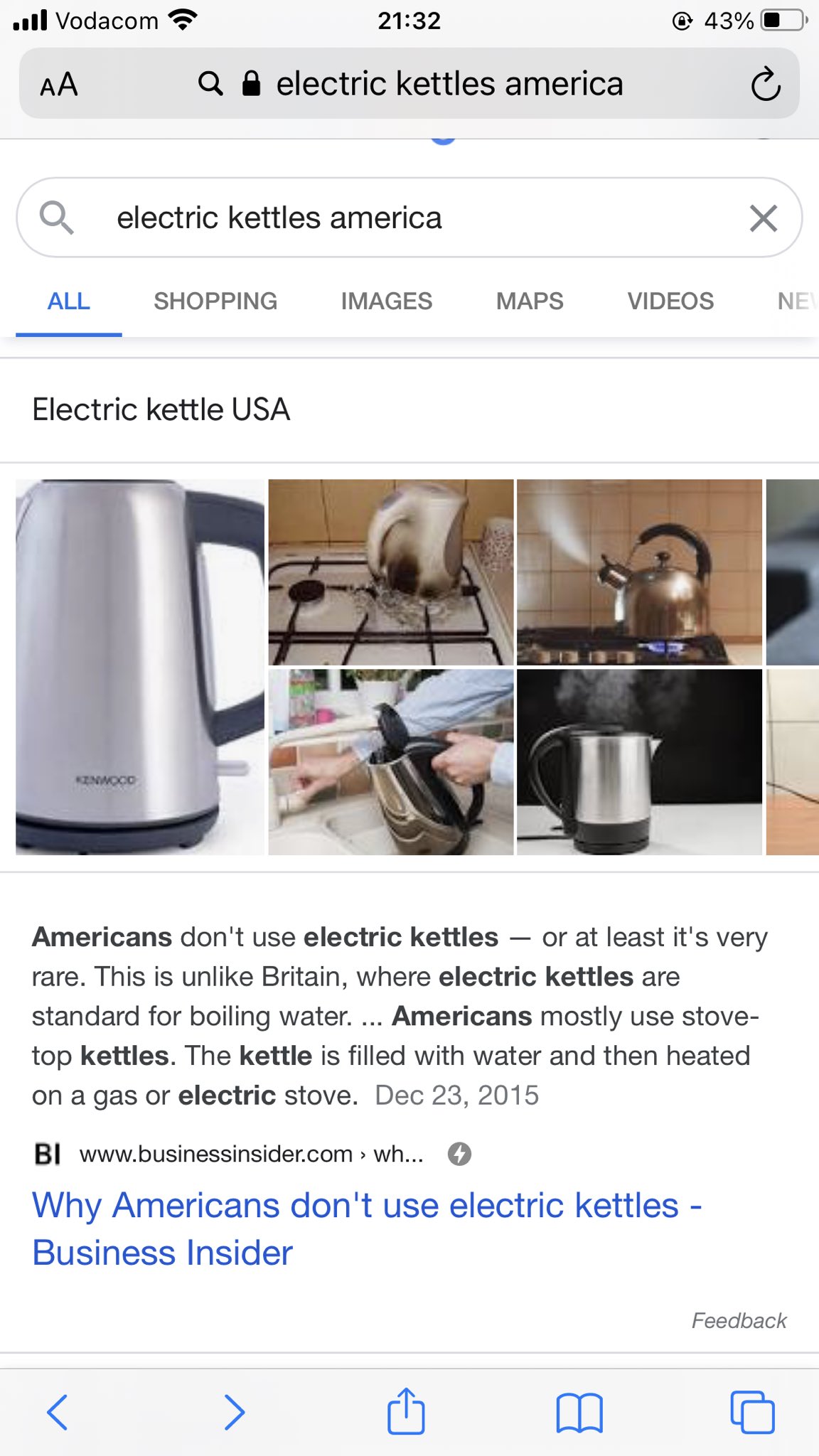 Why Americans Don't Use Electric Kettles