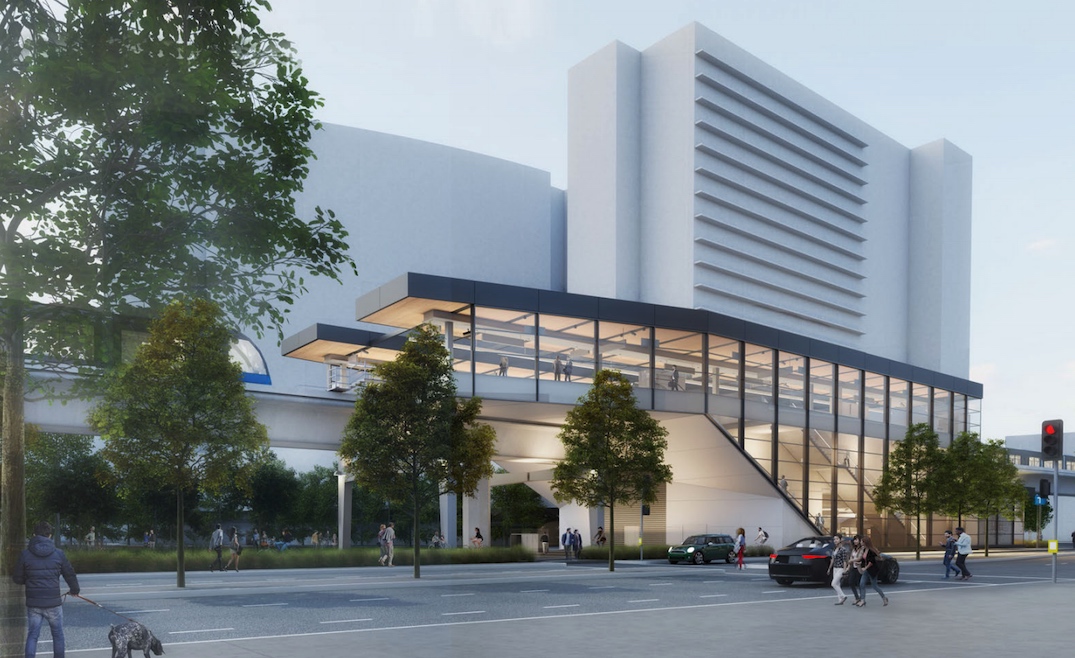 iamkennethchan's tweet photo. Capstan Station's bold design is gorgeous: a huge aesthetic &amp; functionality evolution of Canada Line.

Up &amp; down escalators, large circulation areas, 50-metre platforms, retail. Construction begins early 2021. #TransLink #SkyTrain #vanre #vancre #vanpoli 

https://t.co/HunPE8Wf3o https://t.co/1EEICdI6fA