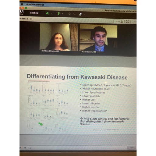 PEMatCHOP's tweet photo. Things are full steam ahead for our #Virtual #InnovationsinPEM conference.  Last week saw engaging lectures from @PEMatCHOP attendings Drs. Sage Myers and Daniel Corwin, with guests Drs. Kathleen Chiotos and Michael Nance re: #MIS_C and #trauma.Register at https://t.co/vV9skeLwp1 https://t.co/ykdwxZwJhZ