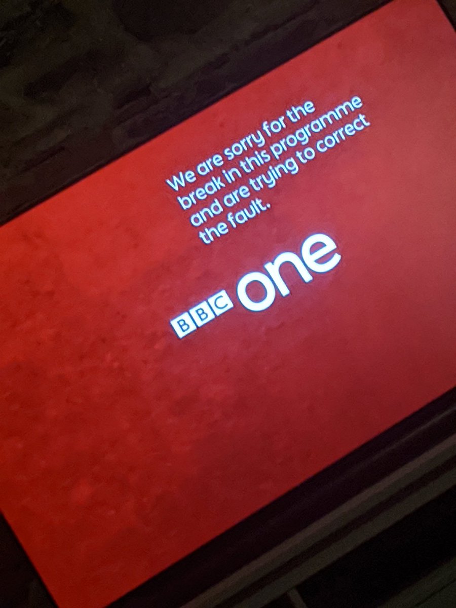 BBC One down! We're in the end days!
