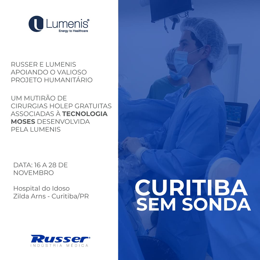 HolepRusser's tweet photo. Curitiba Sem Sonda, um projeto humanitário com cirurgias de Holep. Uma iniciativa do Dr Thiago Hota apoiado pela RUSSER e LUMENIS, com a melhor tecnologia MOSES. https://t.co/WDCr9KGcxl